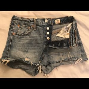 Levi’s Wedgie Fit Light Wash Shorts